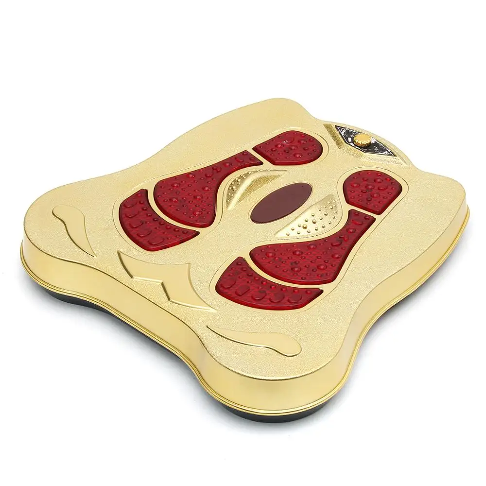 220V Electric Vibration Foot Massager Infared Heated Reflexology Feet Massage Machine Shiatsu Sole Massager Health Care Device
