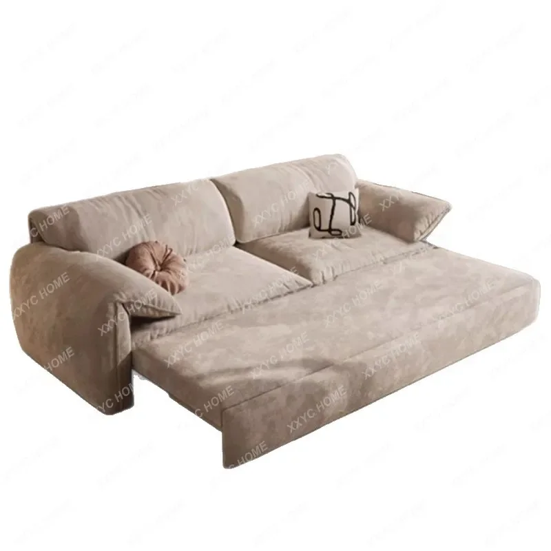 HH Cream style elephant ear sofa bed all-in-one foldable small apartment living room multi-functional telescopic sofa bed