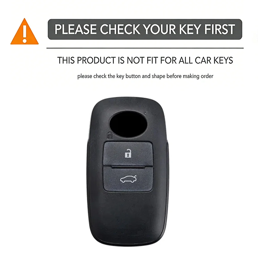 3 buttons keychain Car Key Case Cover Shell for Toyota Yaris Ativ Raize Veloz Avanza Perodua Malaysia Car key Protector fob