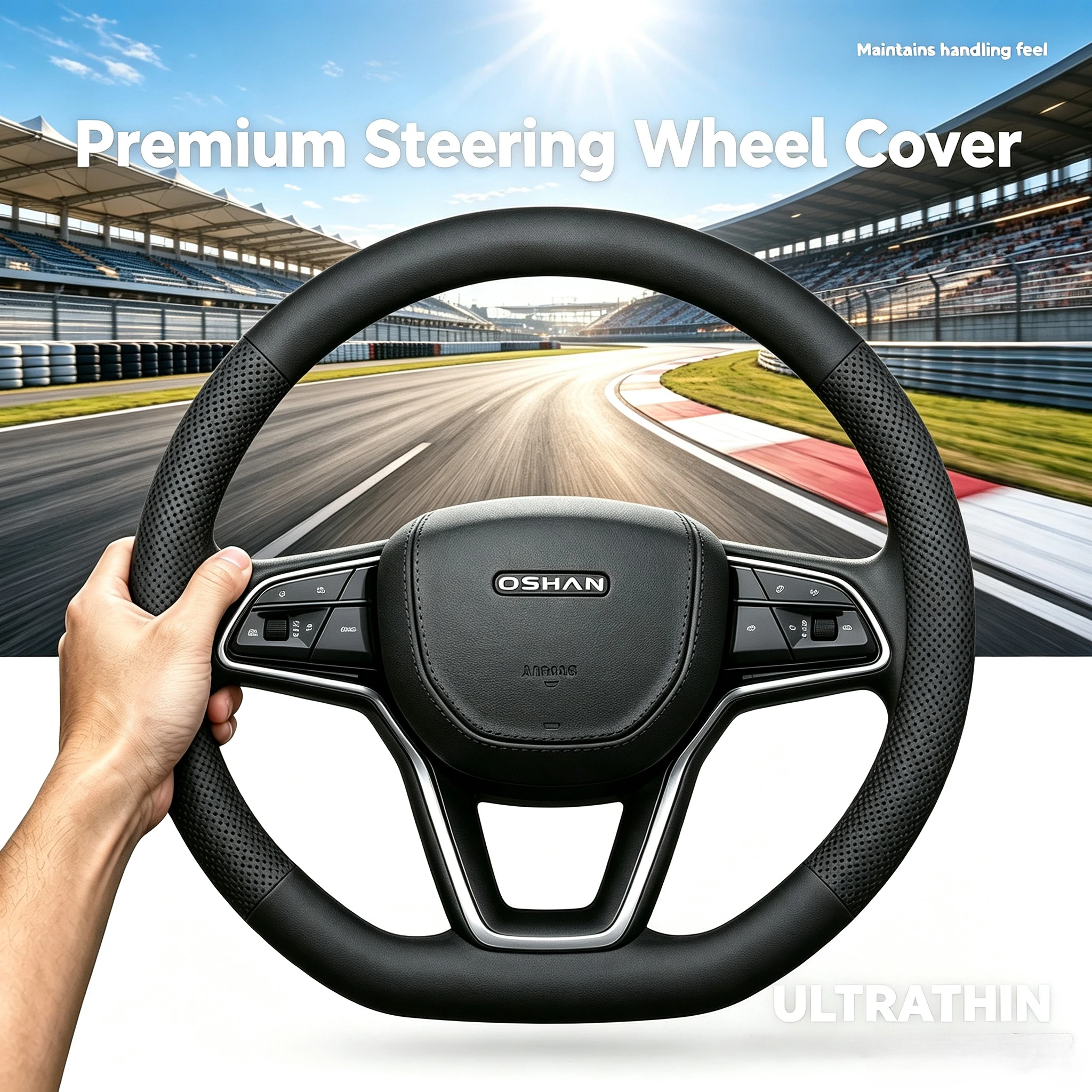 15 Inch Premium Steering Wheel Cover Easy Install For OSHAN Z6 X7 Plus X5 Plus COS1° COS3° COS5° A600 A800 CX70 Auto Decor