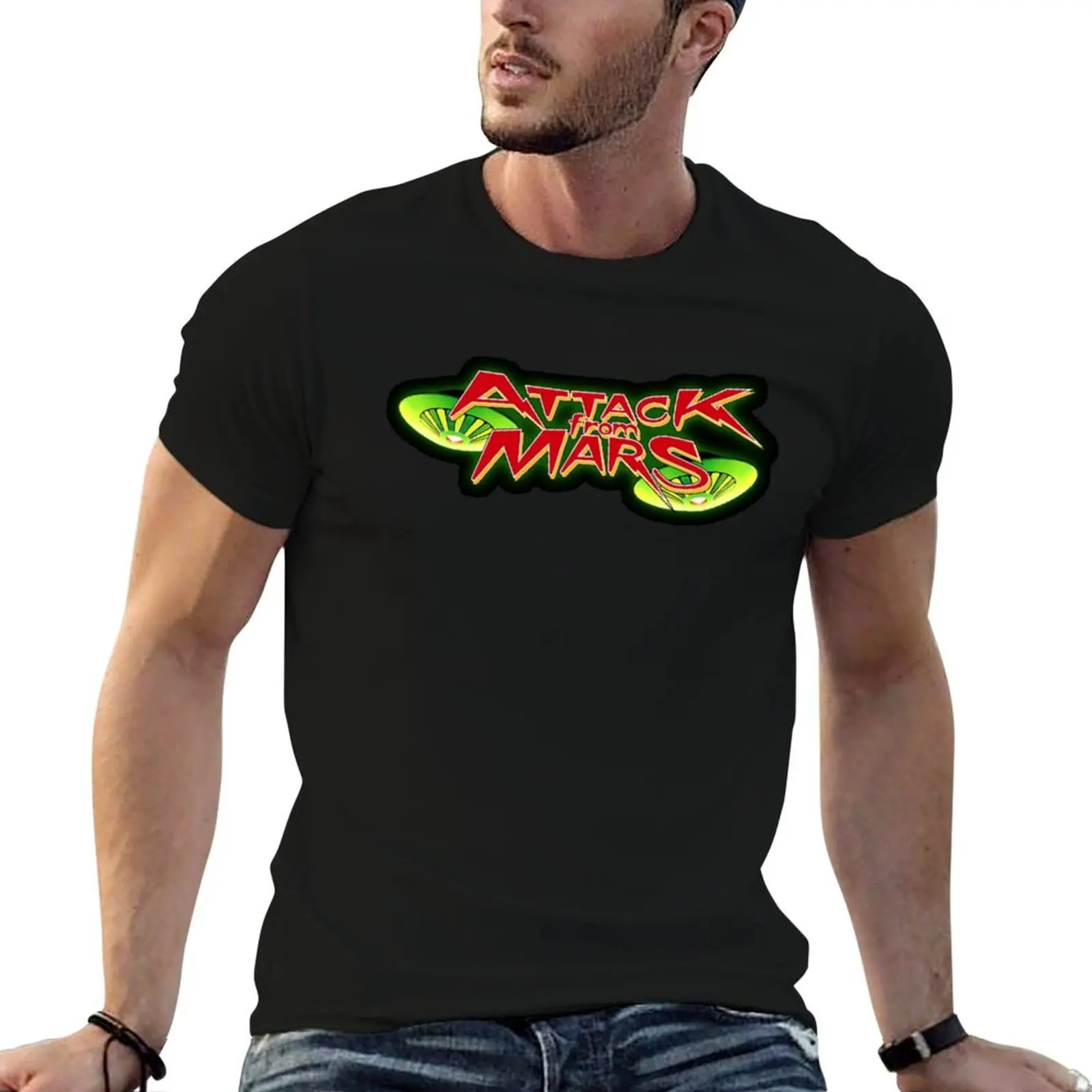 

Attack From Mars T-Shirt t shirts for man slim fit man t shirt graphic T-Shirt