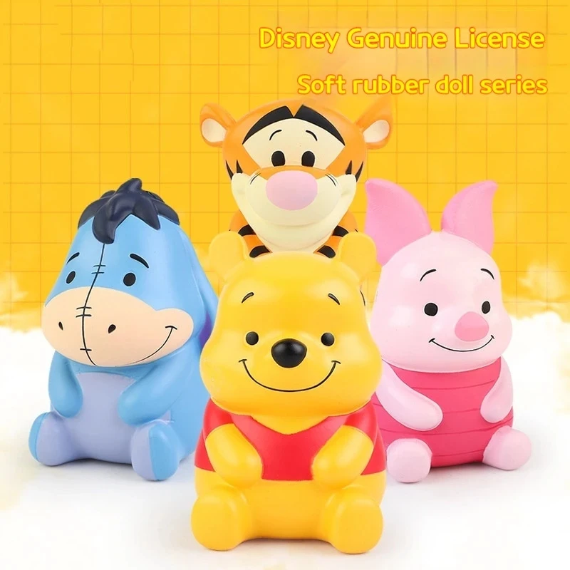 Disney Winnie The Pooh Stress Relief Toys Soft Doll Cute Slow Rebound Squeeze Toy Office Desktop Decor Decompression Toy Gift