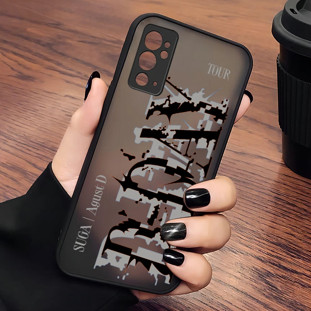 Threebase Suga D-DAY Case For Samsung A73 A72 A71 A53 A52 A51 A42 A33 A32 A31 A30 A23 A22 A14 A13 4G 5G Matte Transparent Capa