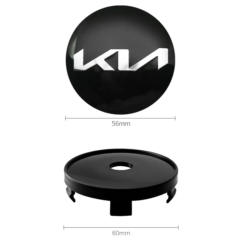 Capuchons centraux de moyeu de roue de voiture, couvercle de jante, insigne d\'emblème pour KIA Ceed Sportage Rio K2 K3 K5 2 3 4 Picanto Sorento,