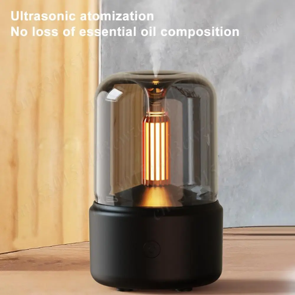 Mini Aroma Diffuser USB Air Humidifier Auto-Off Compact Essential Oil Diffuser Humidifiers Night Light Cold Mist Maker Sprayer