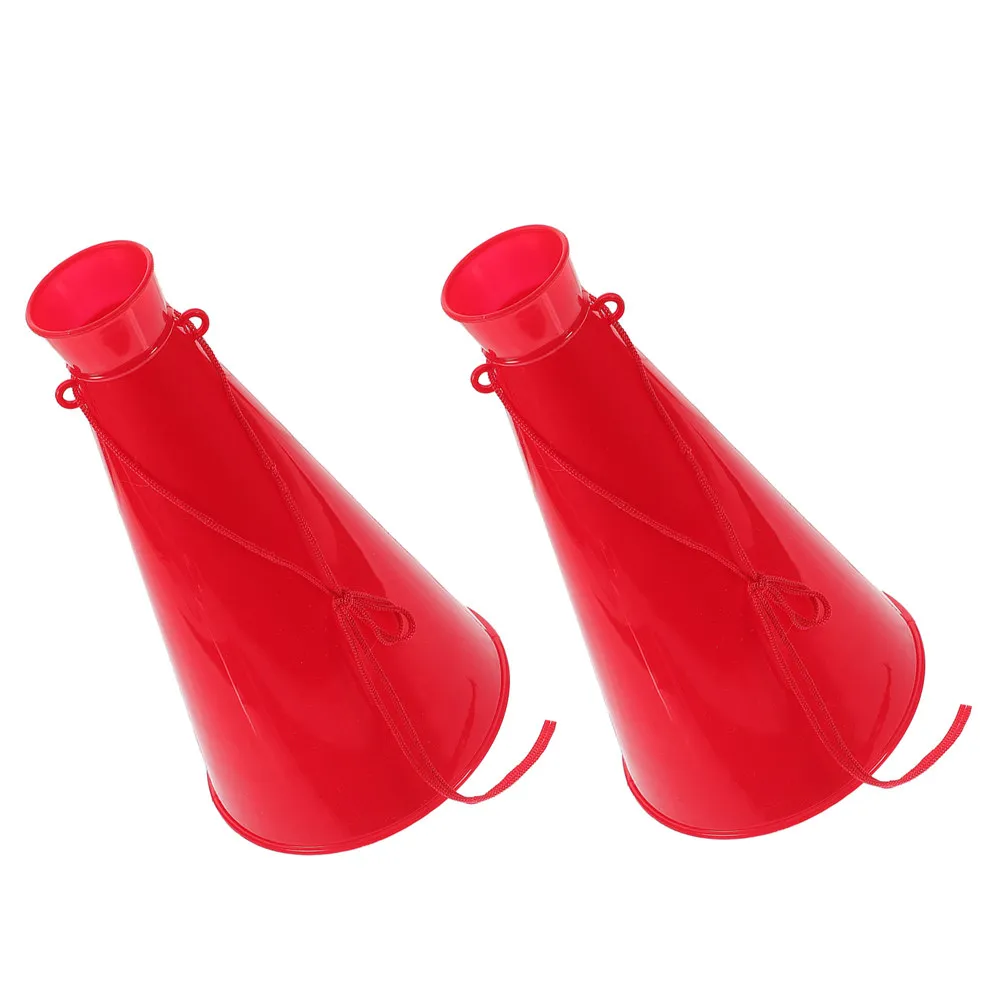 

2Pcs Portable Cheering Plastic Megaphones Loudspeaker for Sports Games Parties Outdoor Events Noisemaker Horn Party Trumpet