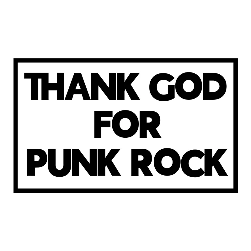 

Z352# 25x15 cm Car Stickers Vinyl Decal Thank God for Punk Rock Motorcycle Decorative Accessories Creative