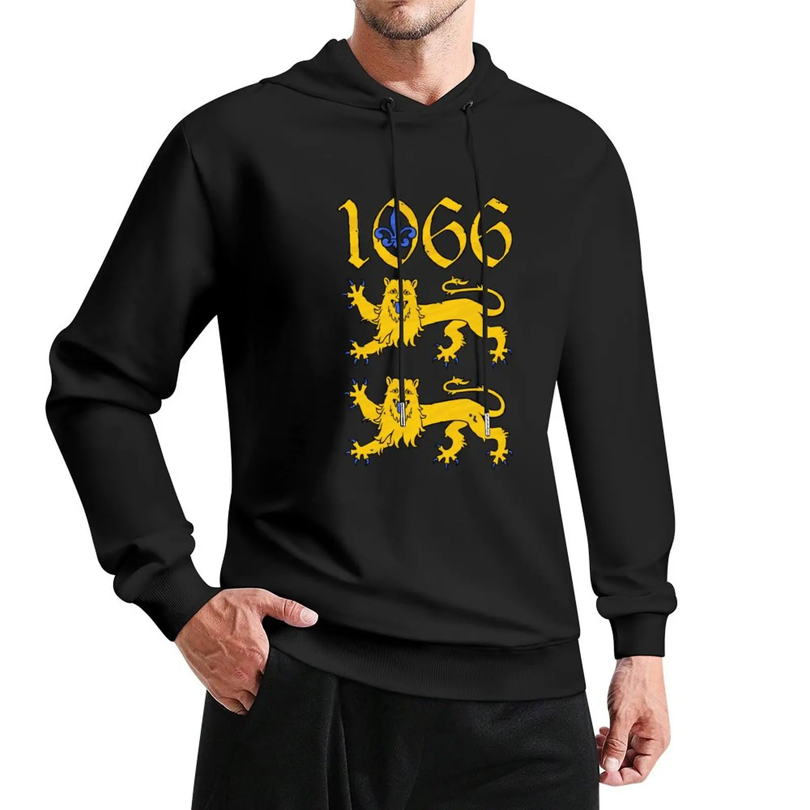 

1066 - Conquest of England - пуловер с капюшоном Lions, мужской зимний свитер, зимняя одежда, новая футболка с капюшоном