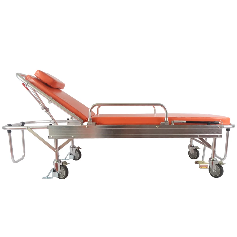 Low ambulance stretcher car Hospital 120 emergency stretcher bed,cart, aluminum alloy car