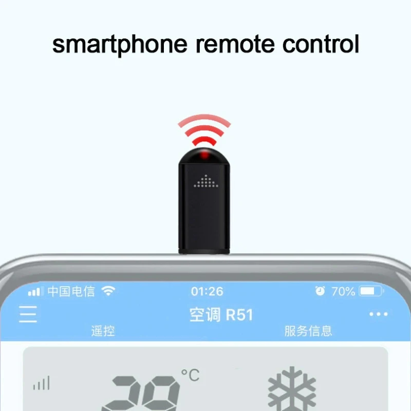 Hot Sale Type C Mobile Phone IR Blaster Smart Infrared Transmitter Universal Remote Control Adapter For TV Air Conditioner