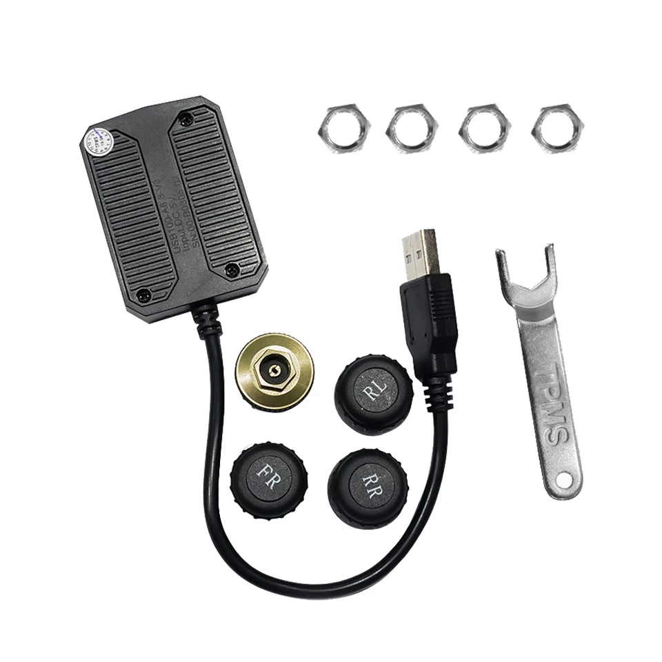 Car USB Tire Pressure Monitoring Display Sensor System