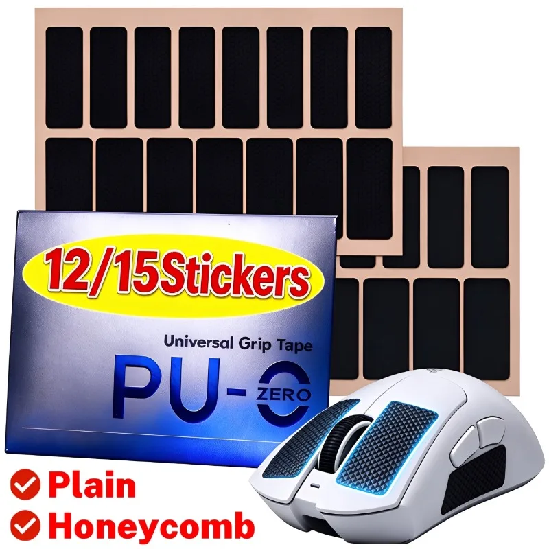 DIY Anti-Slip Universal Style Mouse Sticker Wireless Gaming Sweat-Proof Mouse Grip Sticker Tape Wear-Resistant PC Desktop Laptop