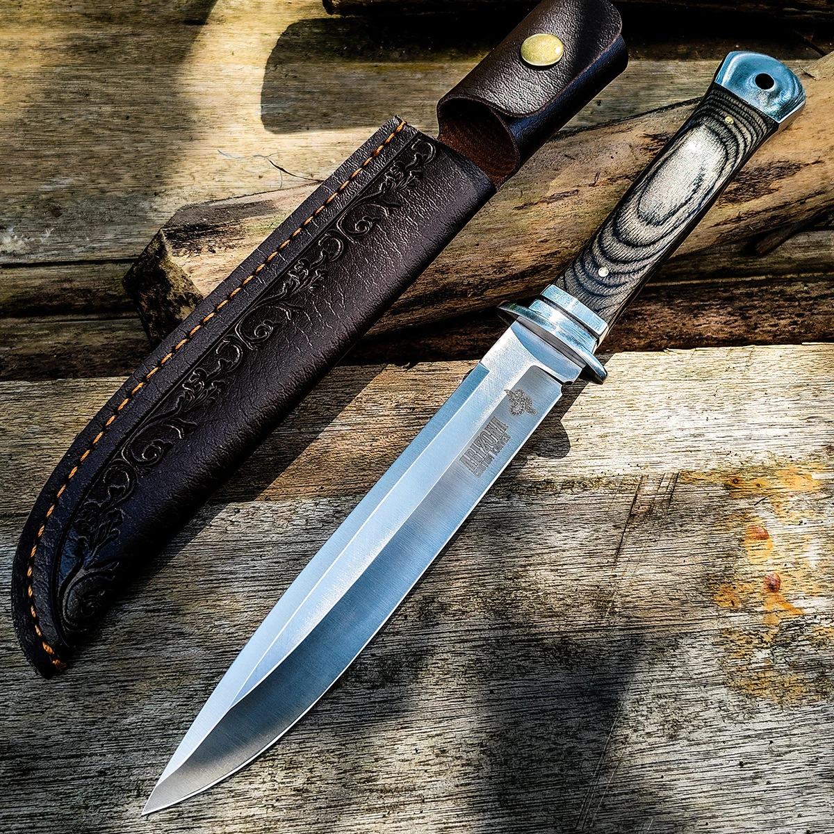 New Heavy-Duty Multi-Purpose Kitchen Knife 5Cr13 Stainless Paring Knife, Ergonomic Pakkawood Handle High-End Utility Knife Tool