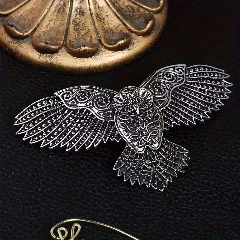 Wikinger-Eulen-Haarspange, Vintage, trendige Persönlichkeit, Damen-Accessoire, Party-Schmuck, Valentinstag, Mutter, Geburtstagsgeschenk – Detail 7