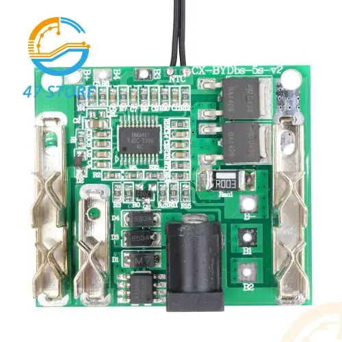 5S 20A Li-ion Lithium Battery Charger Protection Board 18V 21V Battery Charging Protection Board BMS Module For Power Tools