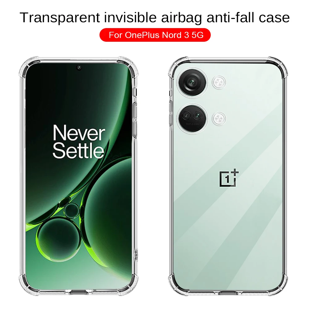 For Oneplus Nord 3 Case Clear Silicone Soft Phone Cover One Plus Nord3 CE3 CE 3 Lite 3Lite Oppo K11x 5G Shockproof Fundas Capas