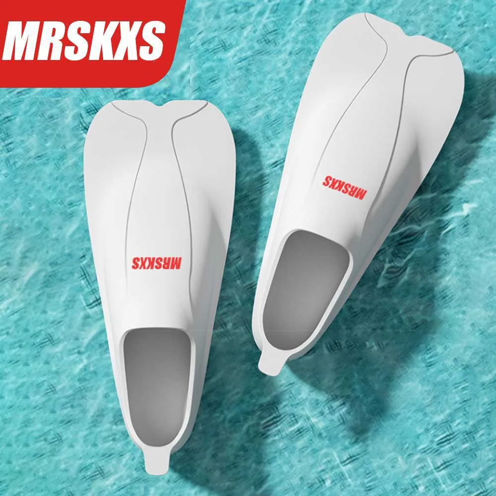 Aletas de Buceo de Silicona para Adultos y Niños, con Bolsillo, Hebillas Flotantes para Natación, Zapatos de Natación para Entrenamiento, Natación Corta y Viajes
