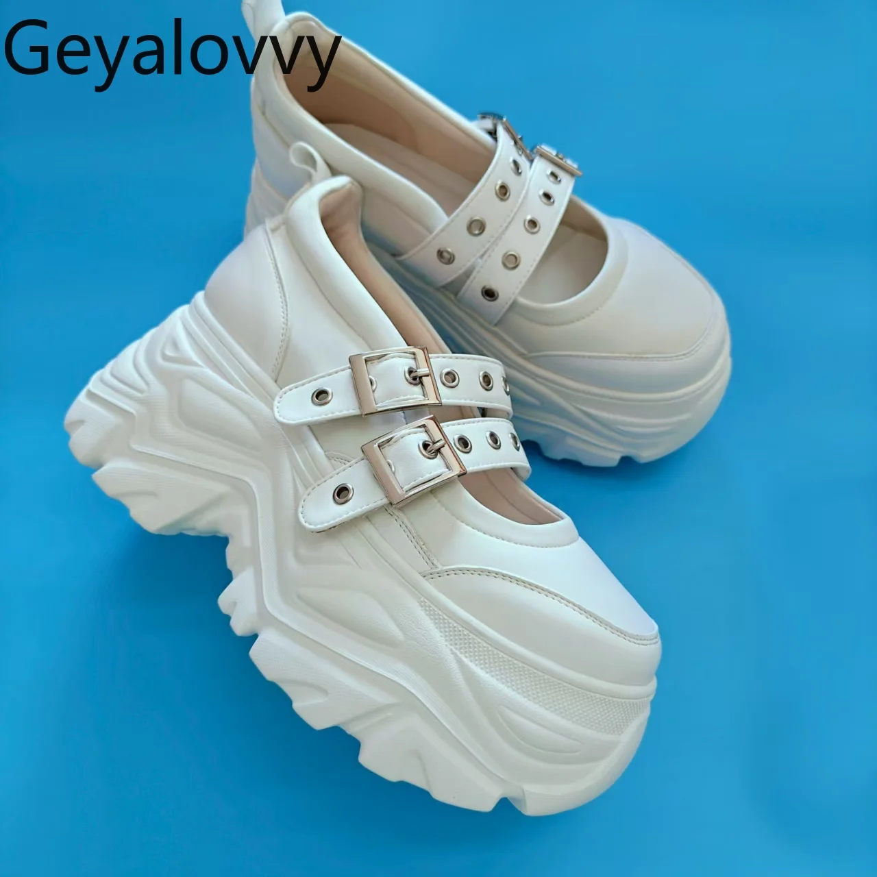 

2025 New Thick-Soled Shoes Sports Chunky Sneakers Spring Autumn Versatile Height-Increasing Comfortable Women's Shoes