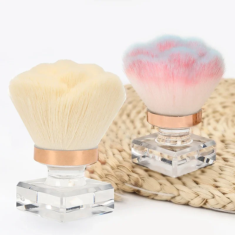 1 Uds. Cepillo para uñas para limpieza de polvo, polvo para uñas, cepillos de limpieza de polvo para decoración de uñas con caja, herramientas de manicura