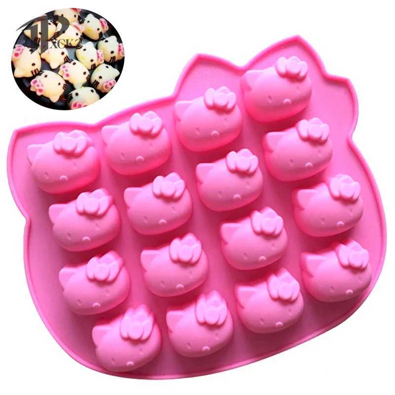 Cartoon Silicone Mold For Baking Cat Chocolate Soap Mould Animal Polymer Clay Cake Decorating Tool Cupcake Decorating Tools