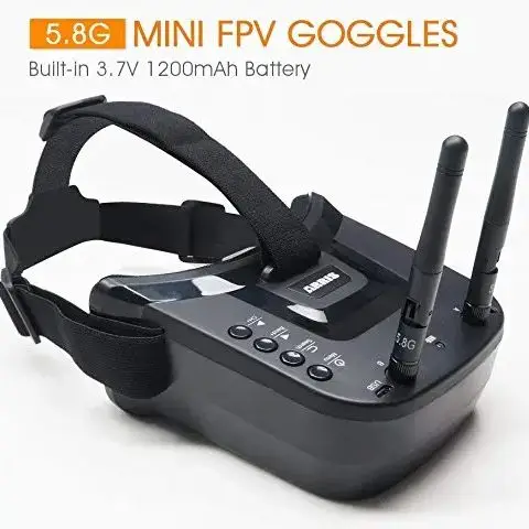 VR009 5.8G 40CH Auto-Searching Double Antennas mini FPV Goggles 3.0 Inch 480*320 LCD Screen Built-in Battery Toys