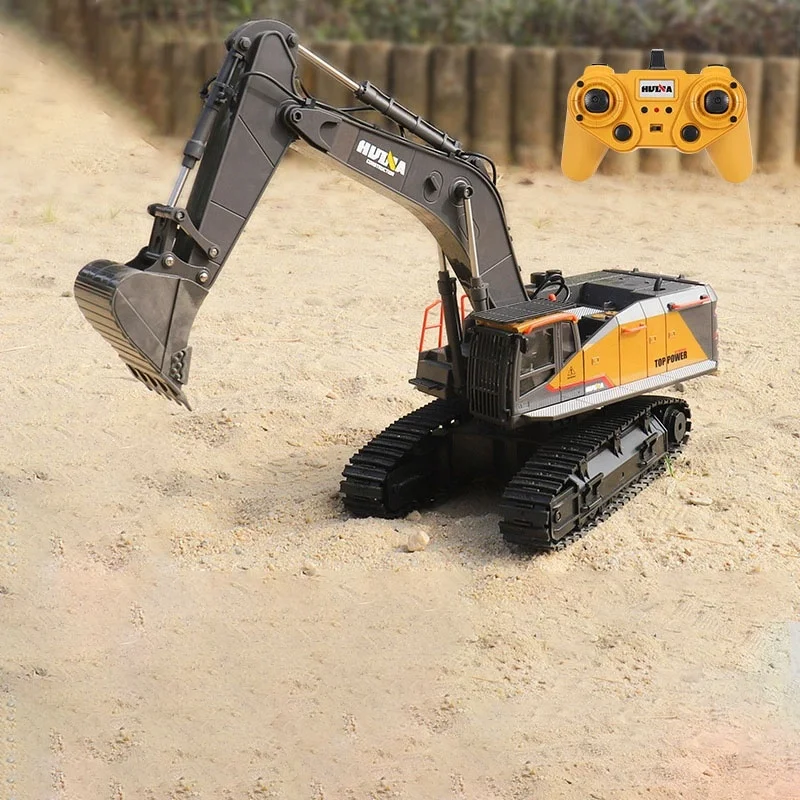 

TongLi Huina 2.4G Full Scale Remote Control Alloy Excavator 1:14 Simulation Super Large Construction Vehicle Model Children'sToy