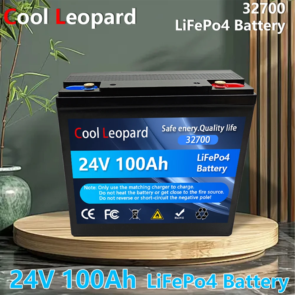 

32700 24V 100AH LiFePO4 Battery Built-in BMS RV, Solar Marine Overland Off-Grid Rechargeable 24v Lithium Iron Phosphate Battery