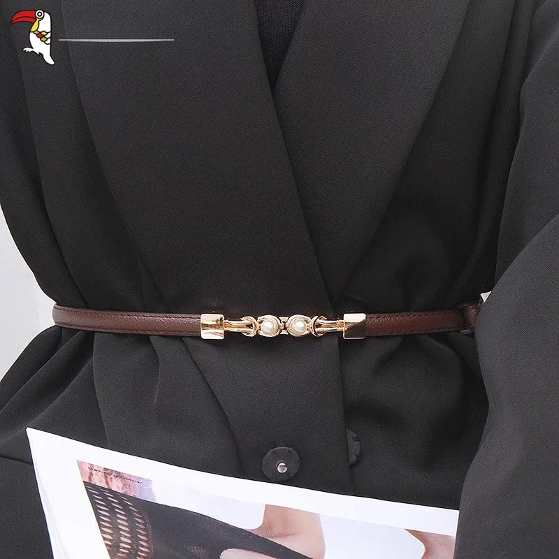 Cinto Elegante TUCANO Woodpecker para Mulheres, Cinto Decorativo de Moda para Vestidos, Acessório para Modelagem da Cintura p...