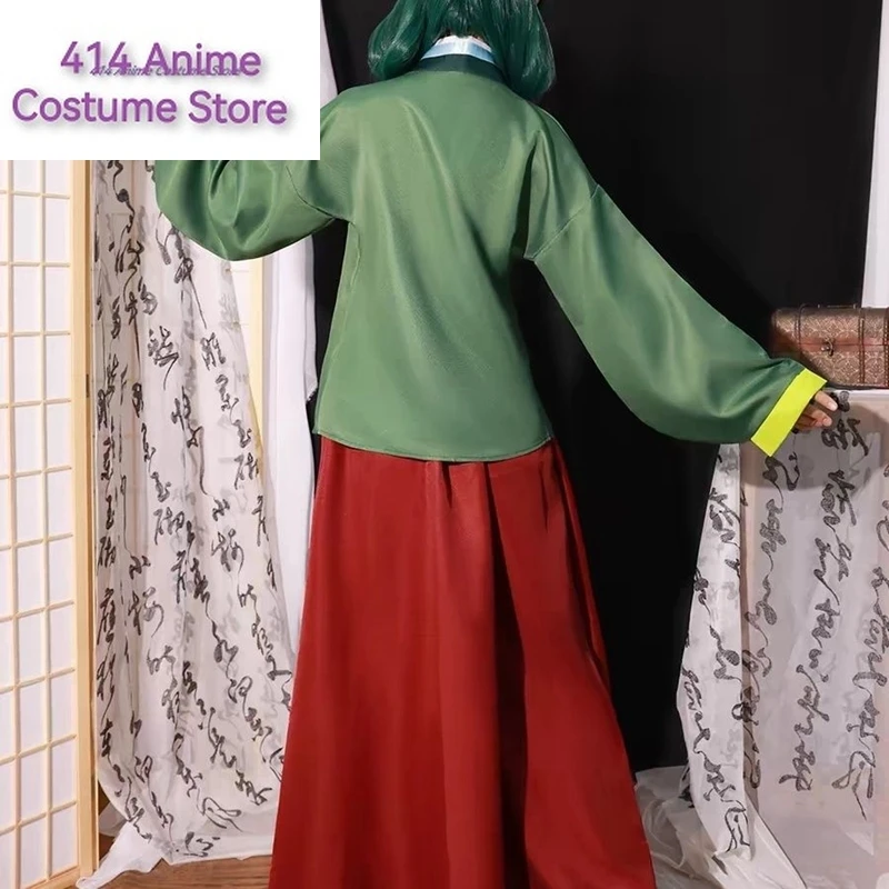 Maomao Cosplay Costume parrucca Anime The Apothecary Diaries vestito gonna verde Top tornante Kusuriya No Hitorigoto Halloween per le donne