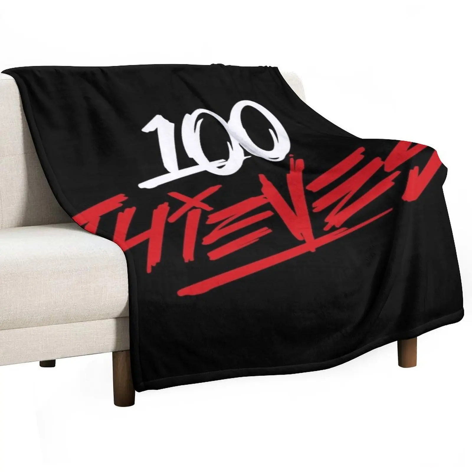Thieves Merch 100 Thieves Logo Throw Blanket for babies Camping Sleeping Bag funny gift manga for winter Blankets