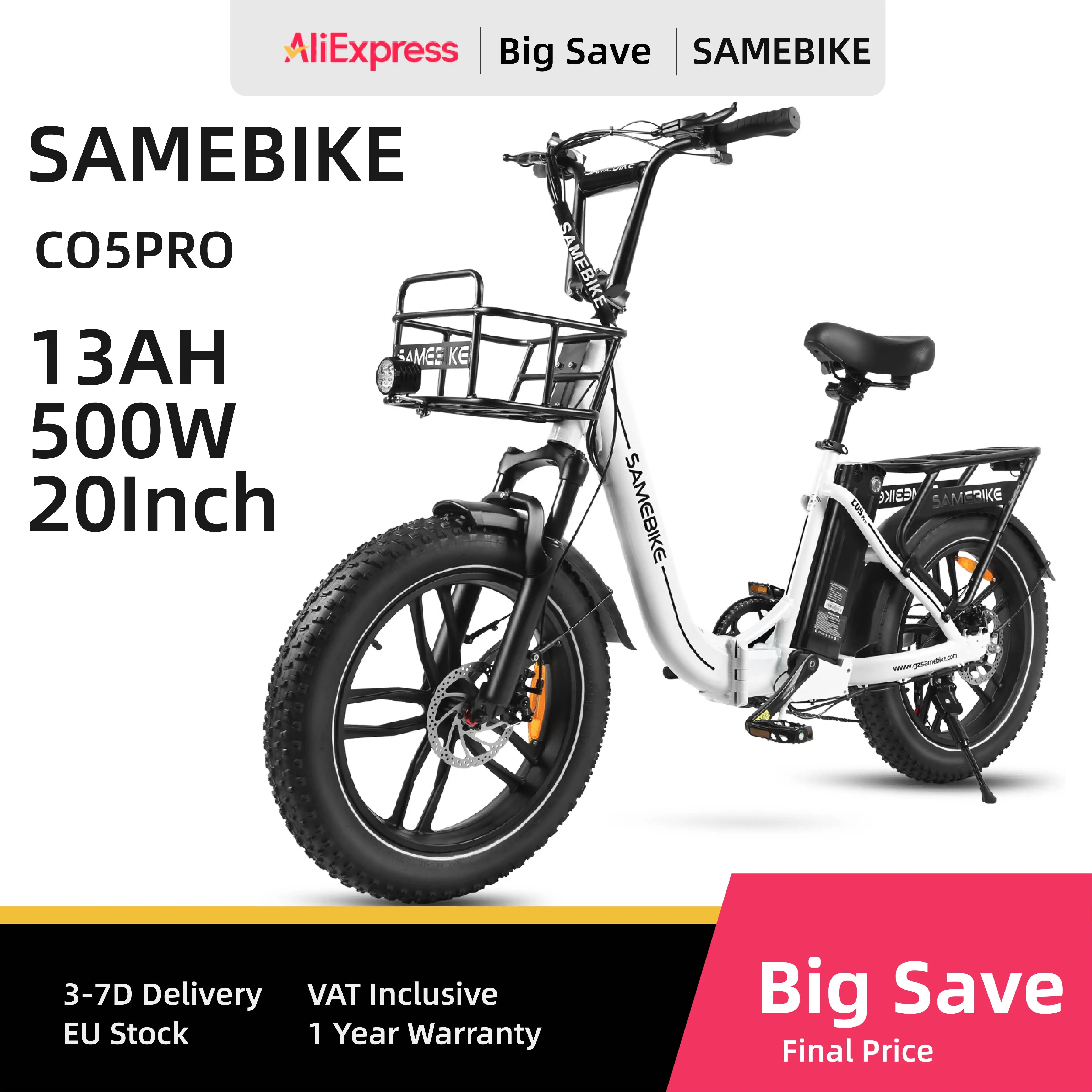 Samebike C05 Pro Elektro fahrrad für Männer Mountainbike E-Bike 500W 36V 13ah Lithium batterie