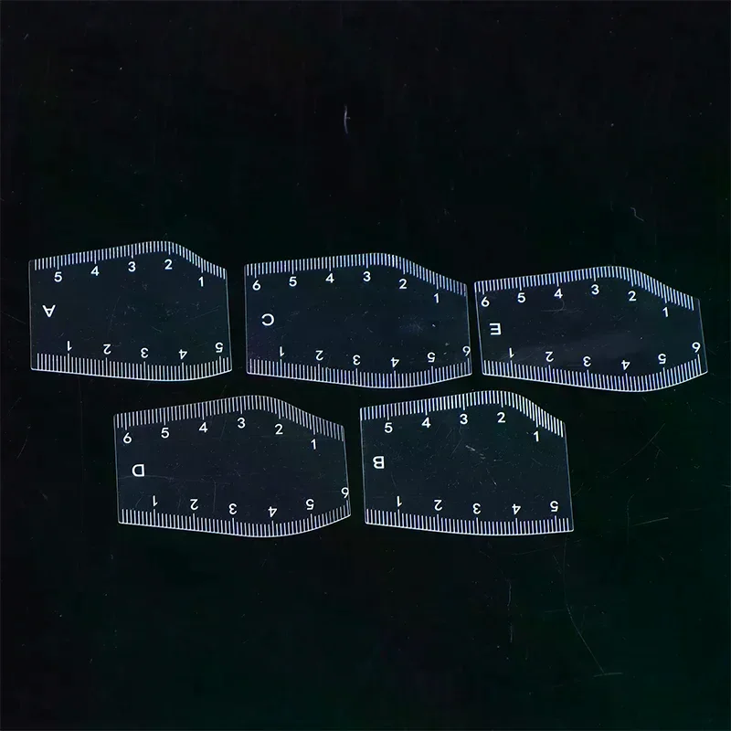 5 pezzi durevoli per modellare le sopracciglia, stencil per modellare le sopracciglia istantanee portatili, disegno per sopracciglia, righello regalo