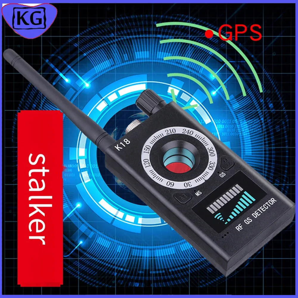 K18 Cameradetector Auto Gps Tracker Anti Tracking Draadloze Signaalzoeker Sterk Detectieapparaat Gps Aftapapparaatdetector