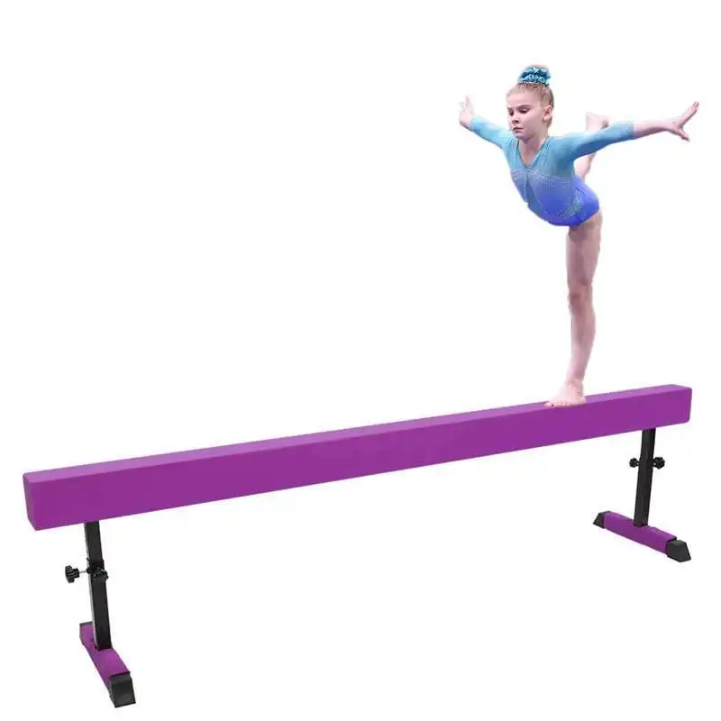 Factory Hot Sales Wood Balance Beam Board Core Gymnastics Adjustable Balance Beam