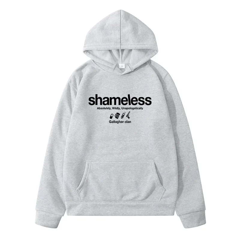 Shameless Letter Design Tracksuit Men Men's Winter Sweater Sweatshirt Male Clothes Women's Sweat-shirt Y2k Hoodie Harajuku