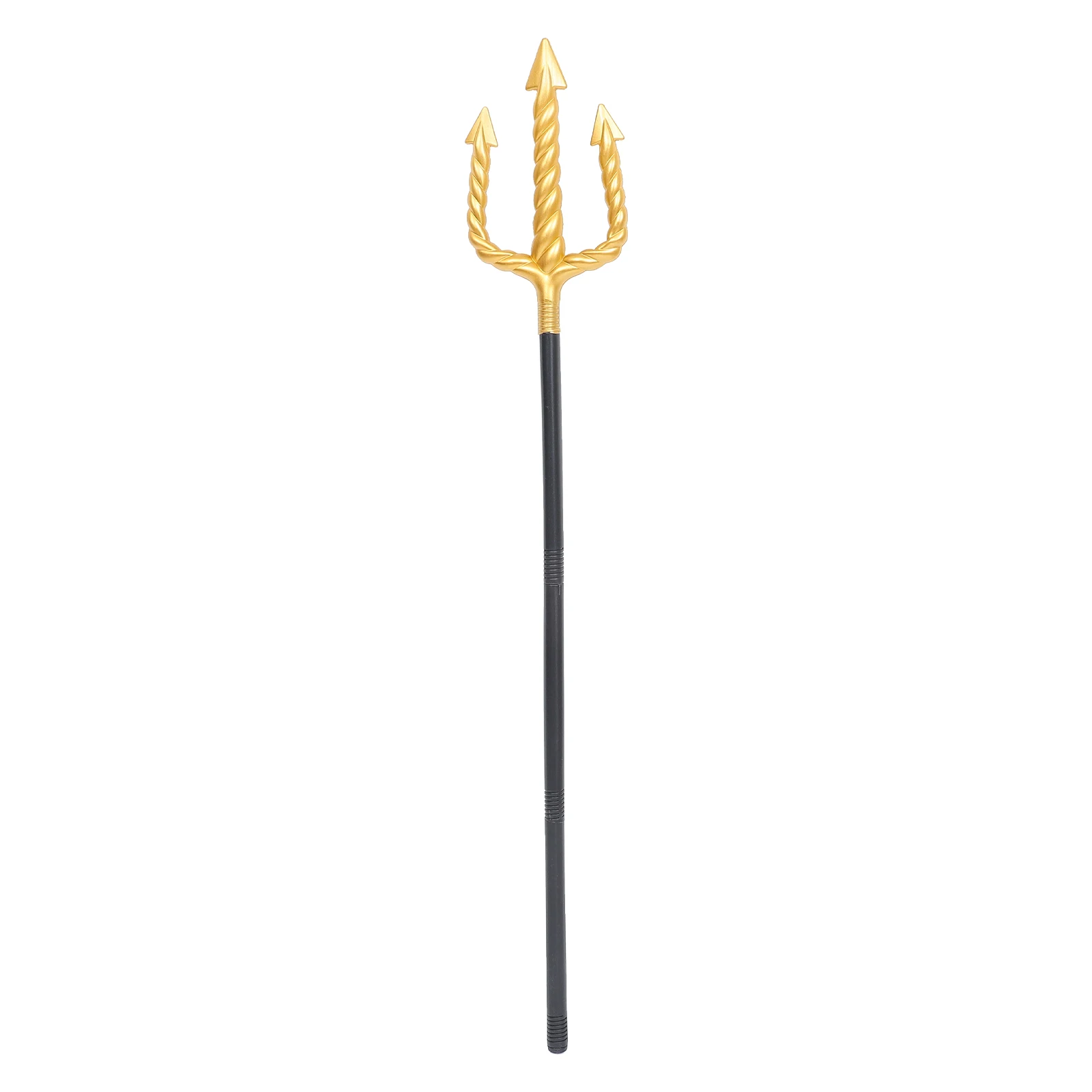 

Plastic Imitation Trident Cosplay Prop Decorative Toy Halloween Party Costume Accessory Triple Fork Performance Plaything Random