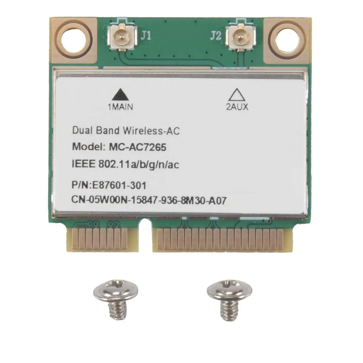 Friendly!1200Mbps Bluetooth 4.2 Mini PCI-E Wifi Card -AC7265 Wireless Network Card 7265 802.11ac 2.4G 5Ghz for Laptop 7260HMW