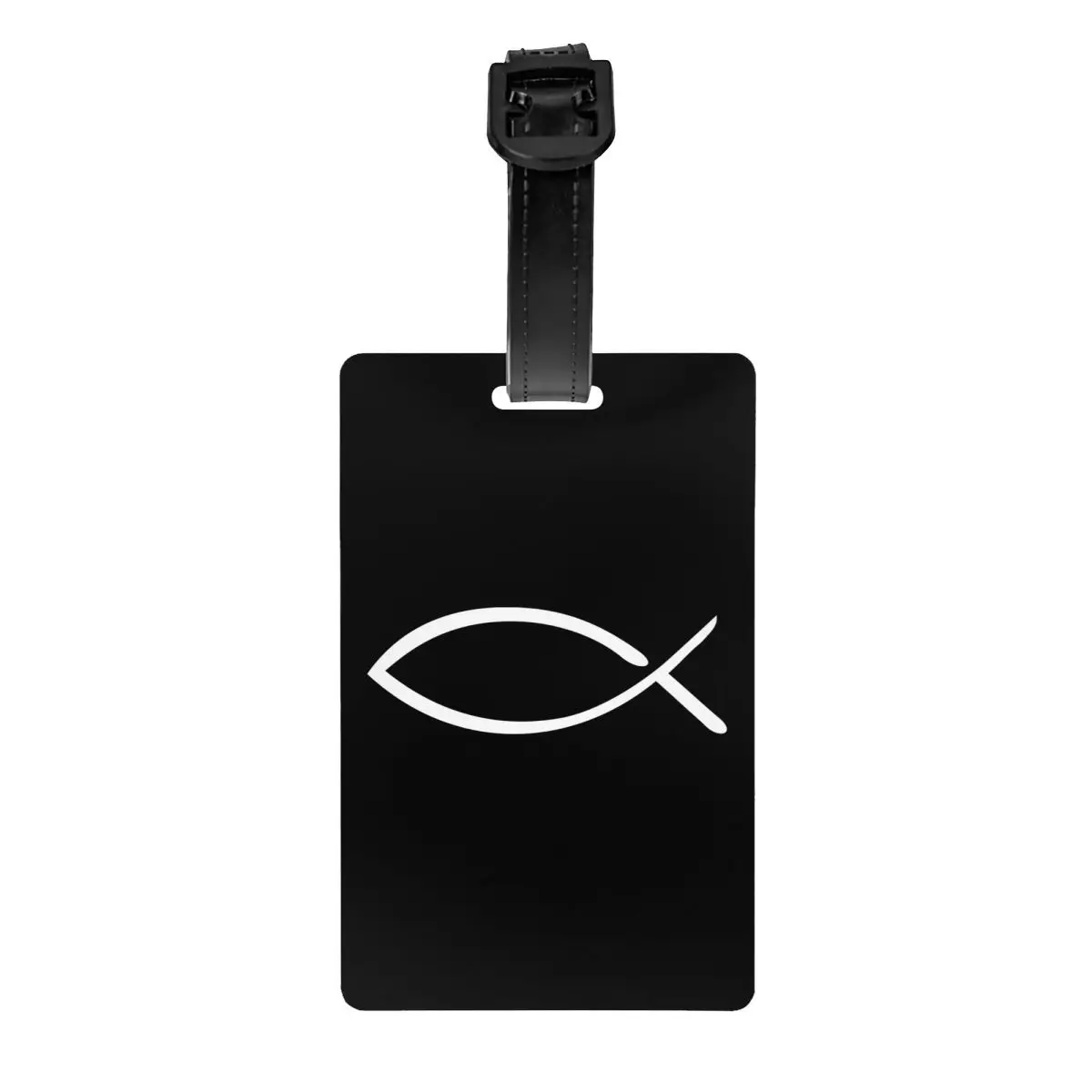 Jesus Fish Luggage Tag Custom Christian Baggage Tags Privacy Cover Name ID Card