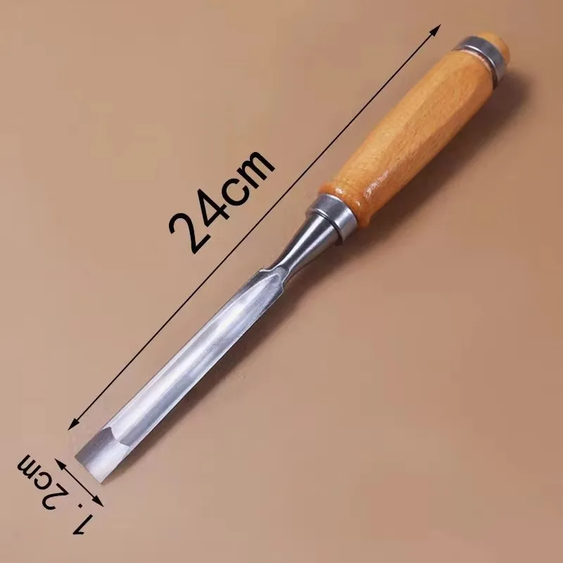4PCS/Set 240mm Wood Carving Gouge Chisel Set Hand DIY Carving Woodworking Tools for Craft And Wood Sculpture