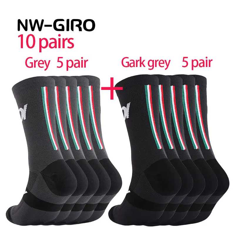 10 Pairs Bike Socks Men Nurse Compression Cycling For Women Mtb Guard Socks Stockings Sport Grip Barre Socks