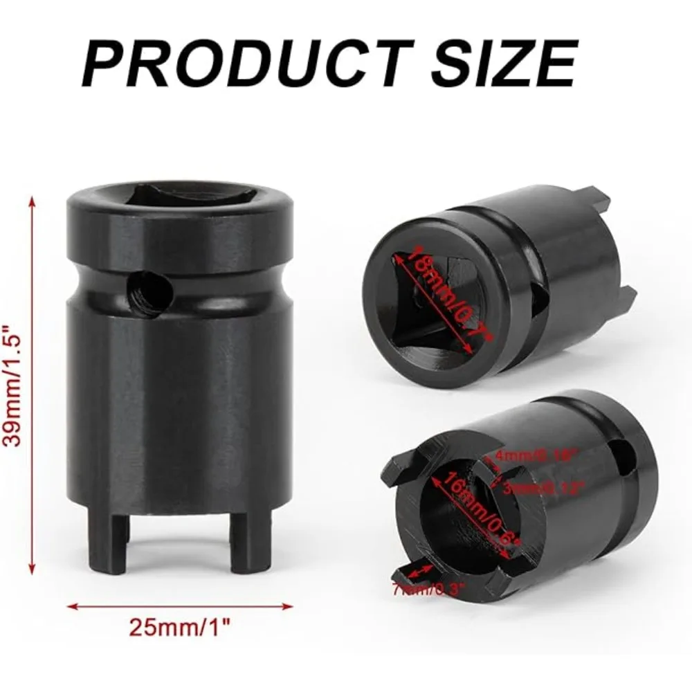 Motorcycle Lock Nut Removal Tool 4-Pin Spanner Socket Tool Dirt Bike Replacement for Sur-ron Light Bee X/S/LBX Segway X260/X160