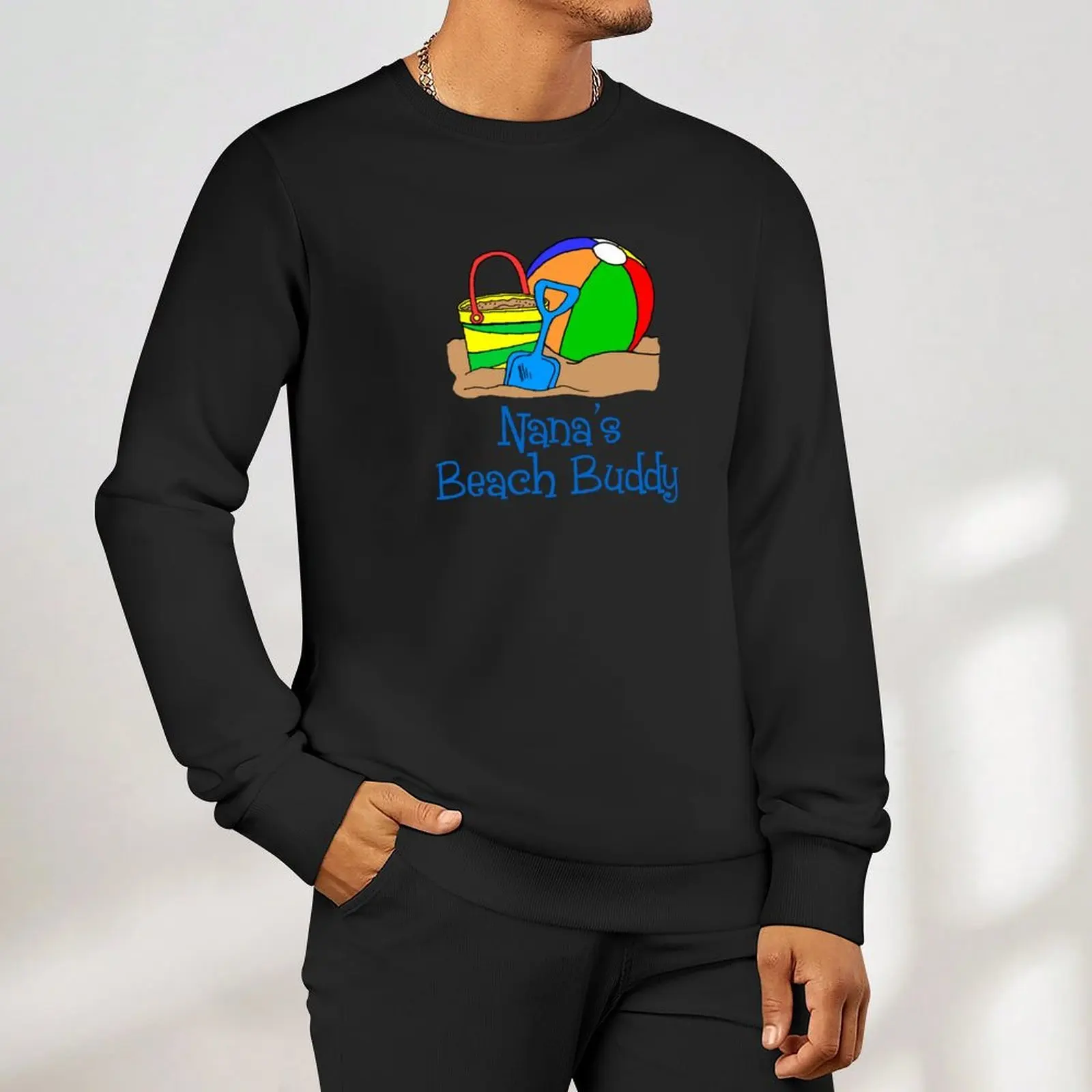 Nana's Beach Buddy الملونة الكرتون كرة الشاطئ البلوز ملابس رجالية ملابس للرجال ملابس للرجال هوديس وبلوزات جديدة