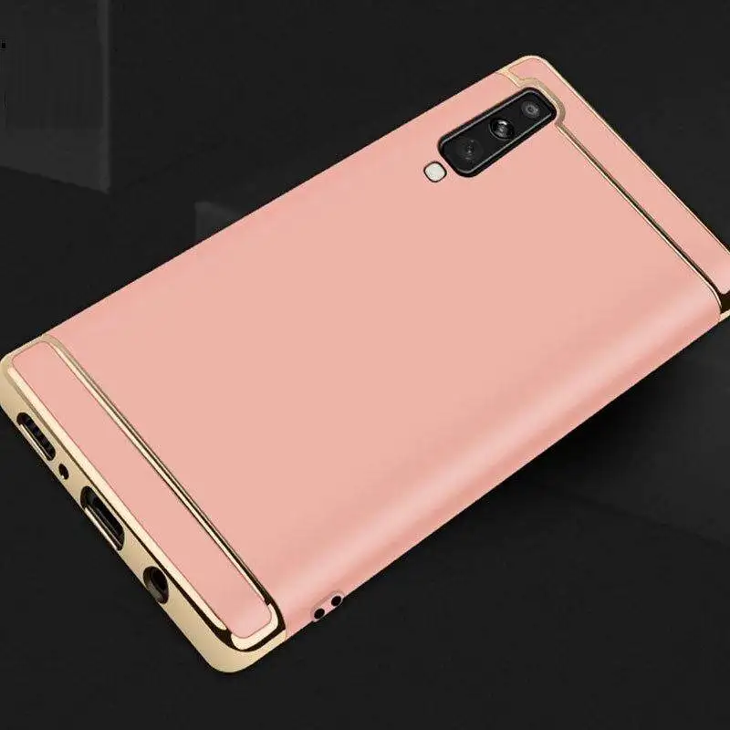 For Samsung Galaxy A7 2018 A750 Case, Luxury 3 In 1 Case Ultra Slim Hard Cover Removable Phone Casing