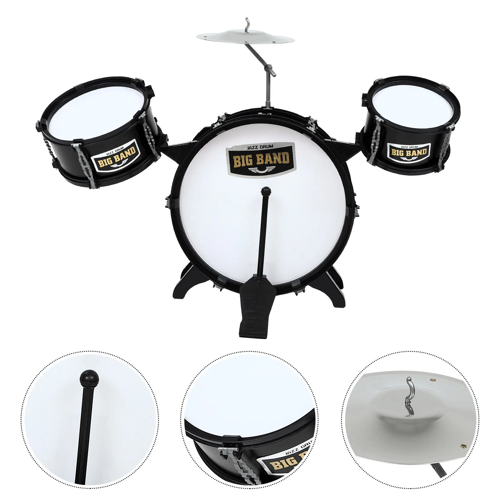 مجموعة واحدة من مجموعة طبول الأطفال، لعبة الموسيقى التعليمية، آمنة وموثوقة، استخدام الطفل، أطلق العنان للإبداع، صوت مصقول ناعم #1