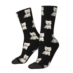 West Highland White Terrier Socks Funny Stockings Autumn Anti Slip Couple Socks Comfortable Pattern Climbing Socks
