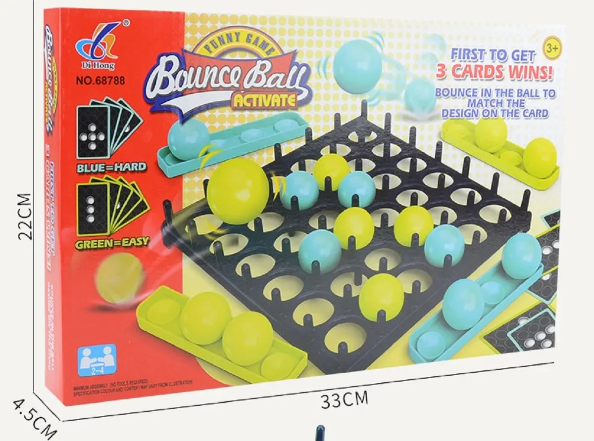 Wurfball Bounce Ball Bounce Spiel Brettspiel Stressabbau Wurfball Spielzeug Weihnachten Geburtstagsgeschenk für Kinder