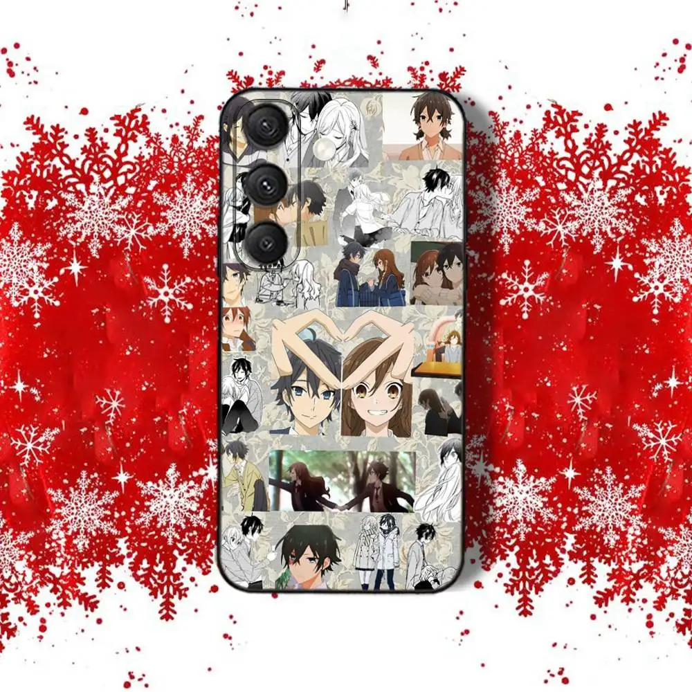 H-HorimiyaS Campus Love Handyhülle für Samsung S22, S24, S20, S25, S23, S30, S21, Ultra, Plus, Fe, Lite 4G, 5G, schwarze Softcover