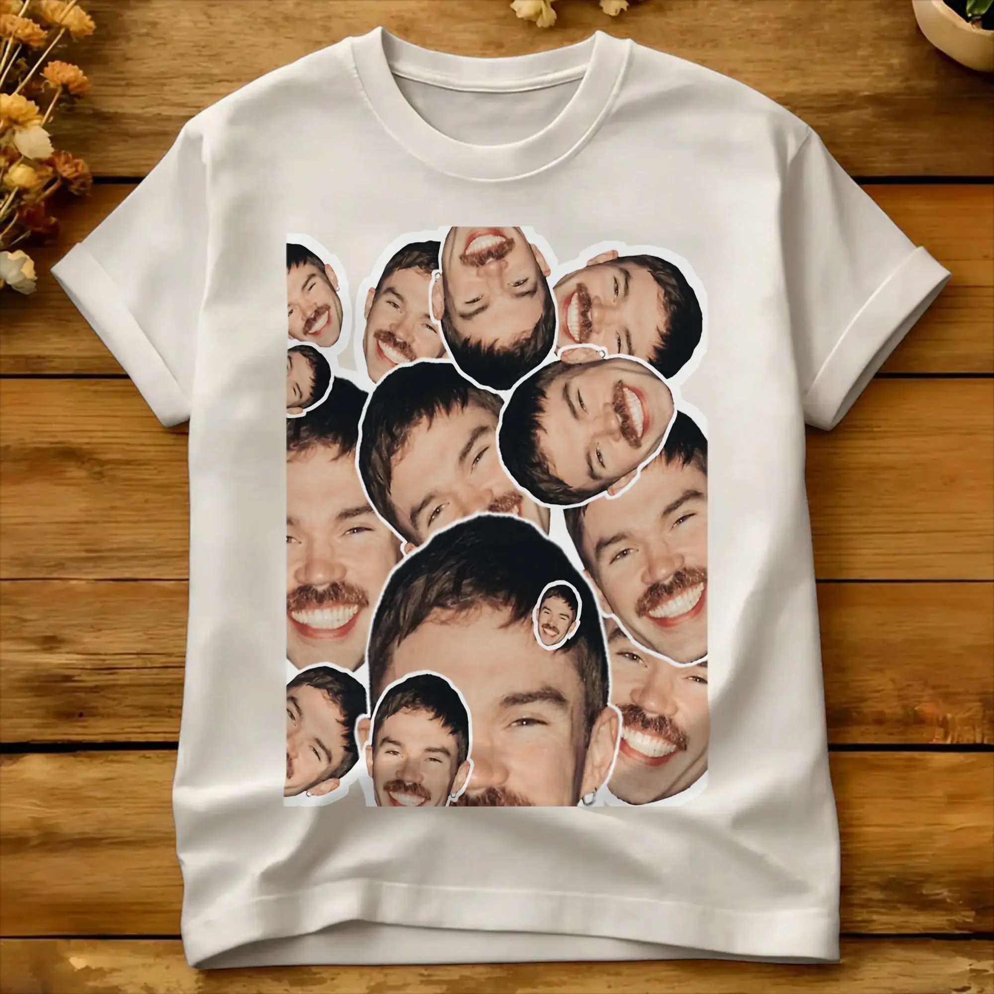 Men's Dom Dolla face T Shirts  Pure Cotton Tees Summer Vintage Short-Sleeved T-Shirt O-Neck Hippie Custom Logo Tee Shirt