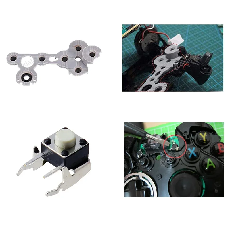 Palanca de repuesto para control Xbox One, palanca analógica para control Xbox Series X/S, piezas de reparación de bumpers, accesorios 4