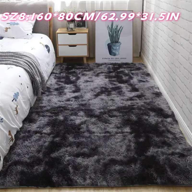 [Flauschige, weiche Luxus-Innenmatte] 1 Stück flauschige, weiche Luxus-Innenmatte, mehrere Farben und Größen erhältlich, rutschfeste Flächenmatte, Zuhause